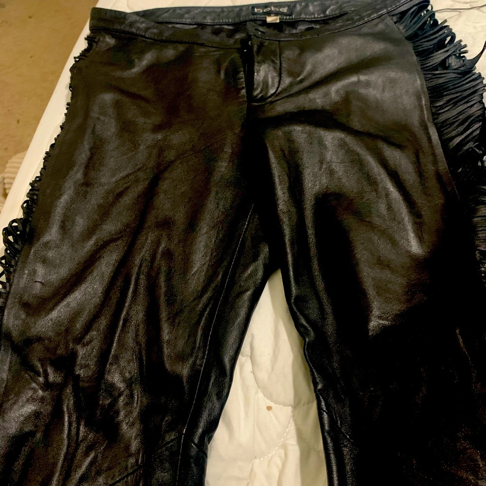 Bebe Fringe pants. Size 10